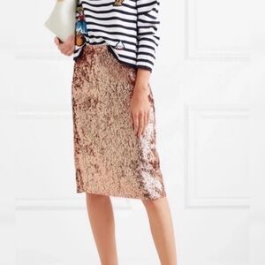 L&B Shimmering Pink Sequin Pencil Skirt